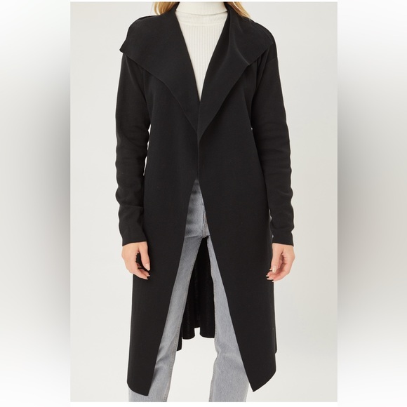 Boho Fabulous Wide Collar Knit Wrap coat - Picture 4 of 5